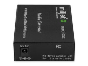 MJ-MC3120LX Fiber Media Converter, SMF, 1310nm, 20km, SC Dual Fiber Fixed, 1000Base-LX SFP to 10/100/1000Base-T RJ45, AC 100V~240V